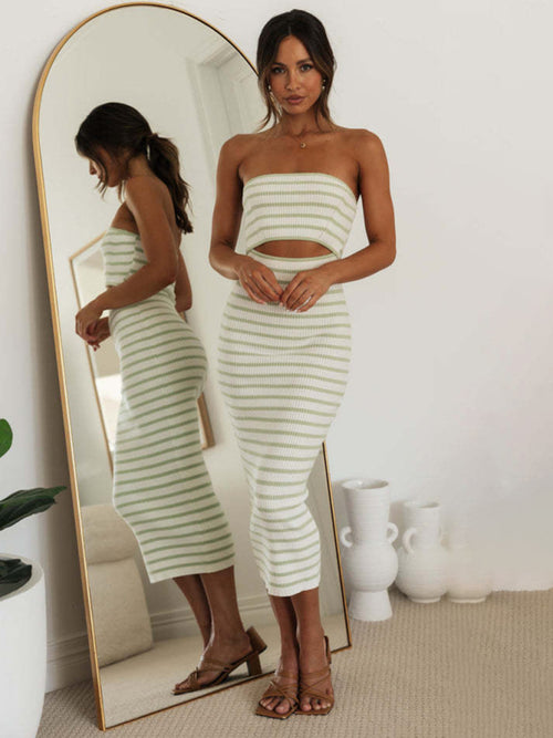 Sovereign Striped Knitted Dress