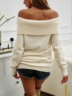 One-Shoulder Cozy Chic Pullover Sweater