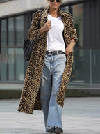 Fierce & Fabulous Leopard Print Trench Coat