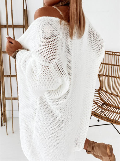 Cozy Clouds Loose Knit Cardigan