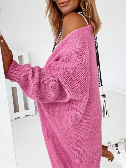 Cozy Clouds Loose Knit Cardigan