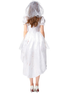 Vampire Bride Blood-Stained Halloween Costume