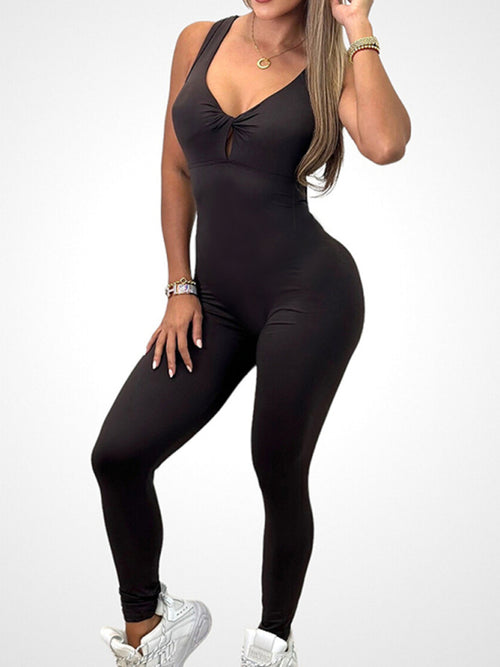 Stunning Backless Yoga Jumpsuit for Active Women