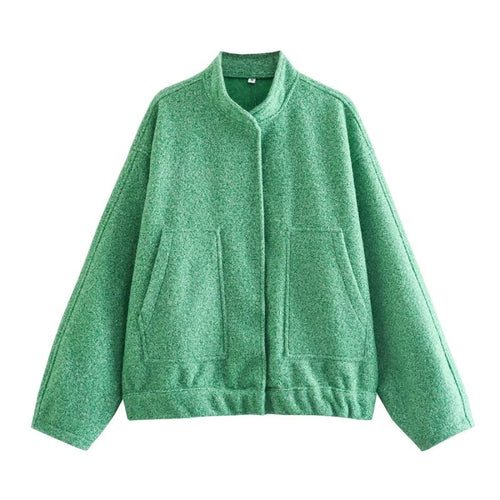 Enchanting Y2K Stand Collar Jacket